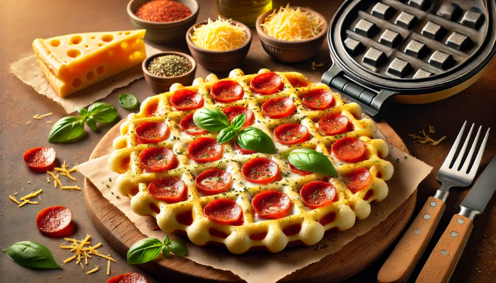 Cheese Crust Pizza (Chaffle Pizza): The Crispy, Cheesy, Low-Carb Game Changer!